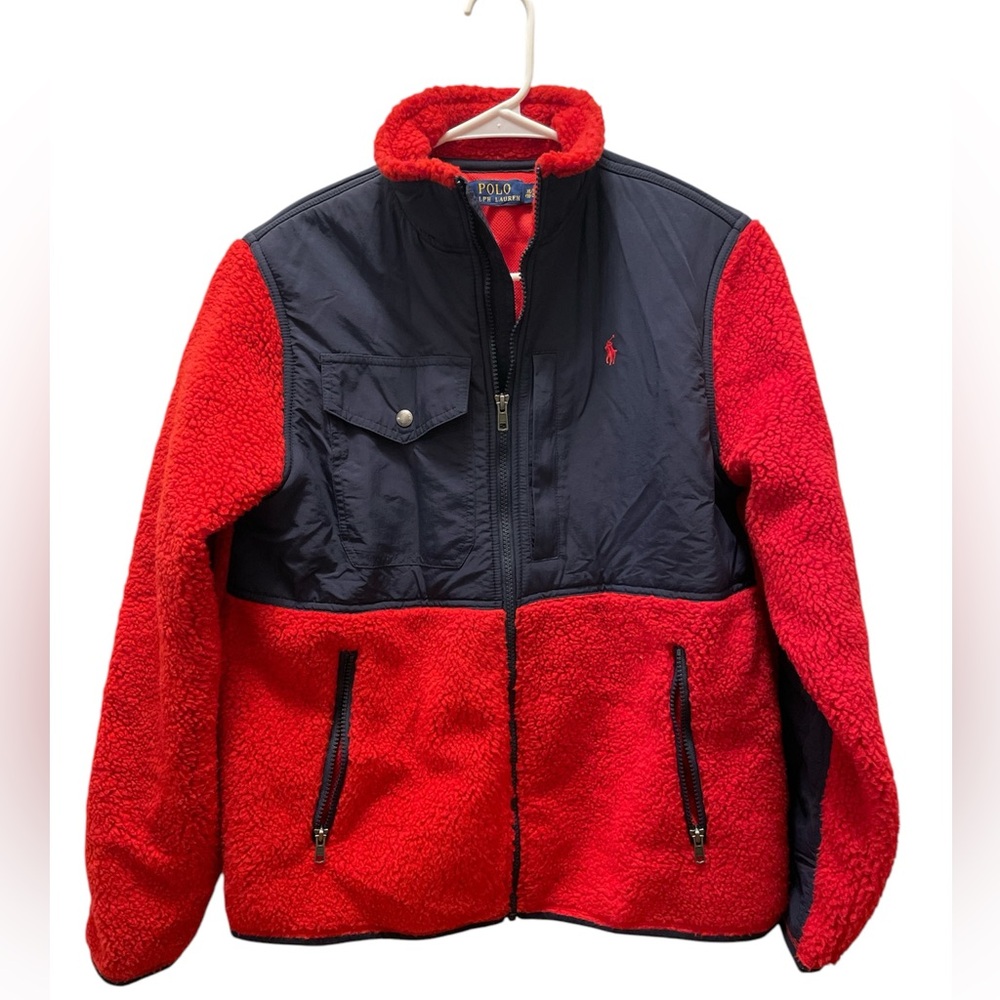EUC Polo Ralph Lauren Hybrid Fleece Jacket Boys size XL (18-20) worn twice - Picture 4 of 7
